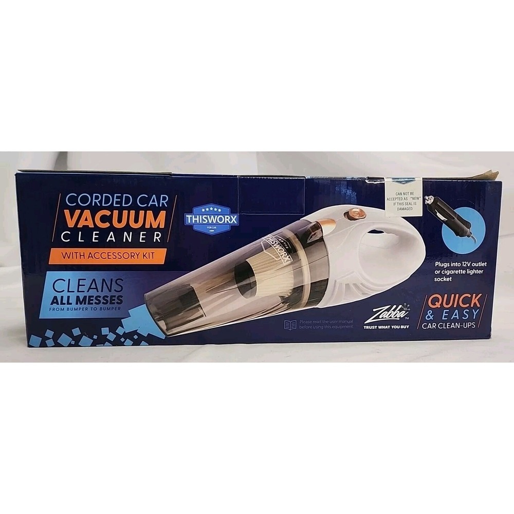 THISWORX Corded Car Vacuum Cleaner‎ 110w DC12v With Accessories